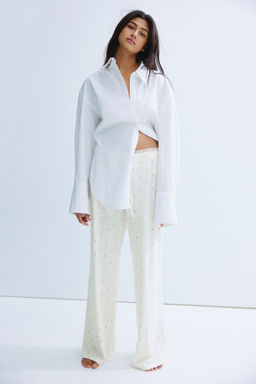 H&M - Women White Pointelle Pyjama Bottoms