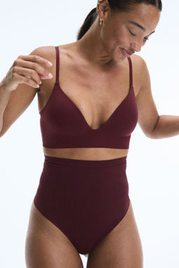H&M - Women Red Padded Non-Wired Seamless Bra