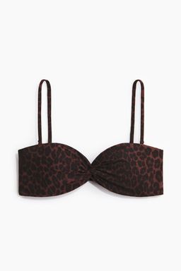 H&M - Women Brown Padded Bandeau Bikini Top