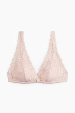 H&M - Women Pink Padded Soft Lace Bra