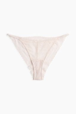 H&M - Women Beige Lace Brazilian Tanga Briefs