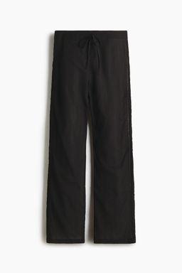 H&M - Women Black Lace-Trimmed Pyjama Bottoms