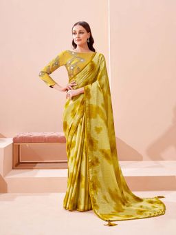 Odette - Sequinned Shimmer Designer Saree with Unstitched Blouse