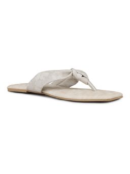 Inc.5 - Womens Cream Casual Solid Square Toe Flats