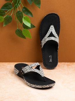 Inc.5 - Womens White Printed T-Strap Casual Sandals