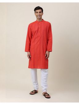 Fabindia - Cotton Woven Long Red Kurta