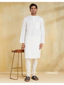 Fabindia - Cotton Long White Kurta