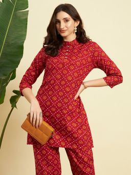 SEPHANI - Red Printed Nightsuit Set