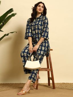 SEPHANI - Blue Printed Nightsuit Set