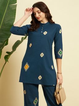 SEPHANI - Blue Printed Nightsuit Set