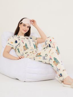 Sweet Dreams - Womens Printed Pyjama Set