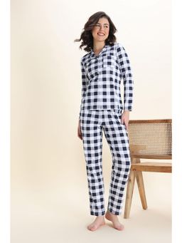 Zivame - Knit Cotton Pyjama Set - Blackiriis