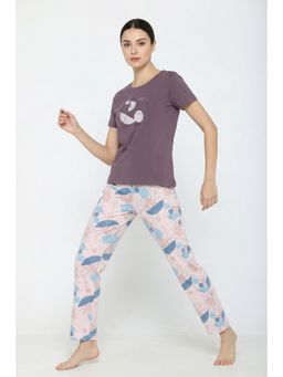 Zivame - Knit Cotton Pyjama Set - Shiftingsan