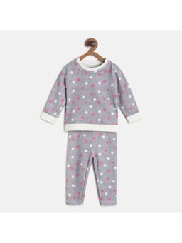 MINI KLUB - Baby Girls Grey Top & Bottom (Set of 2)