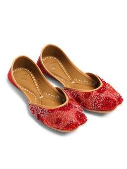 Shilpsutra - Ruby Cascade Red Juttis