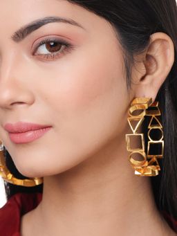 Mitali Jain - Ludic Gold Bold Versatile Hoops - Big