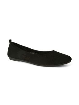 Bata - Solid/plain Black Ballerinas