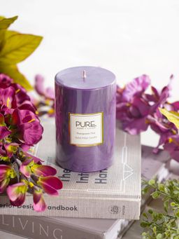 Pure Home + Living - Purple Serene Pillar Candle Large