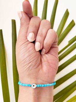 Amaltaas - Blue Turquoise Nazar EvilEye Bracelet