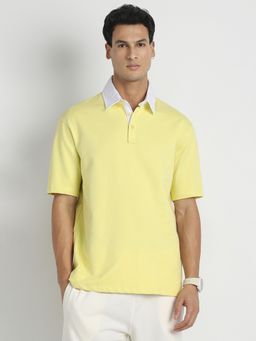 Nobero - Men Oversized Polo T-Shirts Green