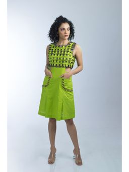 Firki by Sweta - Citrus Green Dress