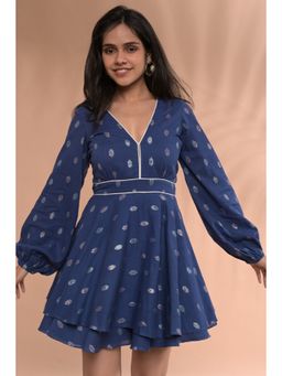 Tanoti - Tara Romper Navy Blue Dress