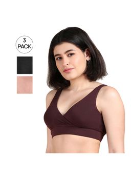 Tailor and Circus - Padded Plunge Bra (Pack Of 3) (Pack of 3)