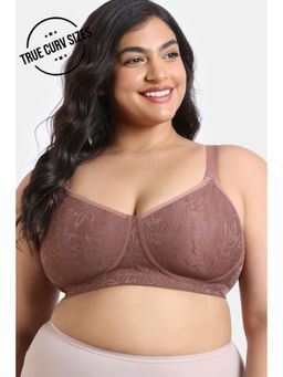 Zivame - True Curv Lightly Lined Padded Super Support Spacer Bra - Nutmeg