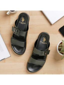 U.S. POLO ASSN. - Men Kepa Black Flat Sandals