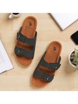 U.S. POLO ASSN. - Men Mendy Grey Flat Sandals