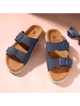 U.S. POLO ASSN. - Men Mendy Navy Blue Flat Sandals