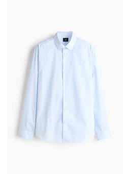 H&M - Men Blue Slim Fit Easy-Iron Shirt