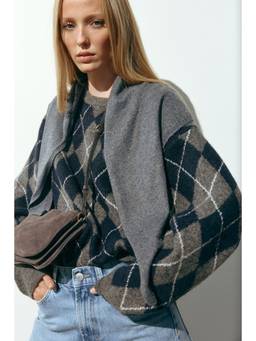 H&M - Women Grey Fine-Knit Scarf