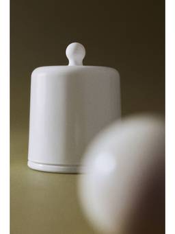 H&M - White Cloche-lid scented candle