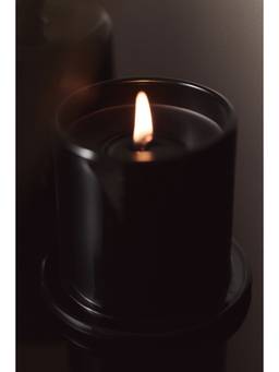 H&M - Black Cloche-lid scented candle