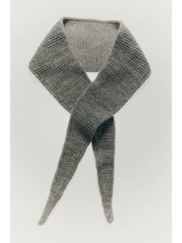 H&M - Women Grey Garter-Stitched Scarf