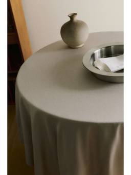 H&M - Beige Damask Tablecloth