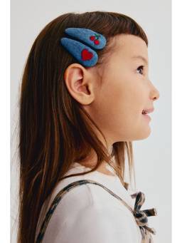 H&M - Girls Multi-Color 4-Pack Appliqued Hair Clips