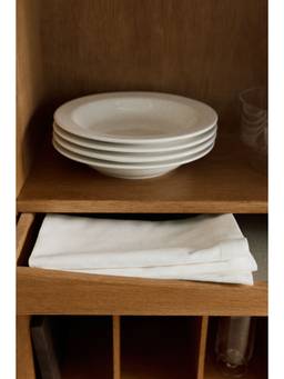 H&M - White 4-Pack Damask Napkins