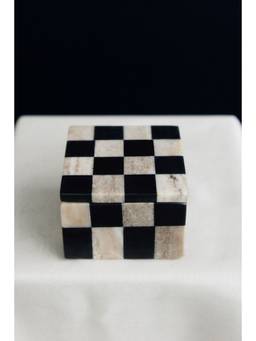 H&M - Black Lidded Marble Box