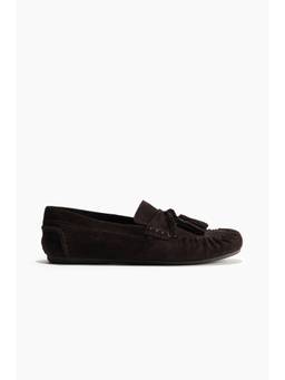 H&M - Women Brown Suede Moccasins