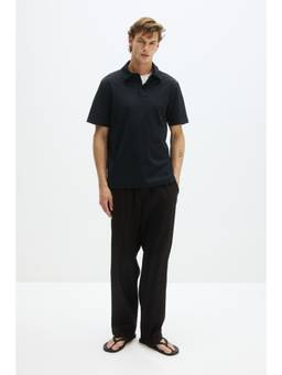 H&M - Men Black Cooling Regular Fit Polo T-Shirt