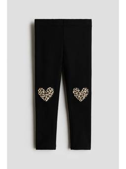 H&M - Girls Black Cotton Leggings