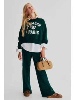 H&M - Girls Green Brushed-Inside Sweatshirt