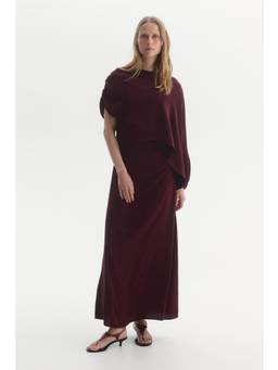 H&M - Women Maroon Mama Cape-Detail Nursing Dress