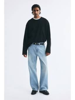H&M - Men Blue Loose Straight Jeans