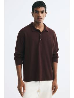 H&M - Men Brown Regular Fit Polo Shirt