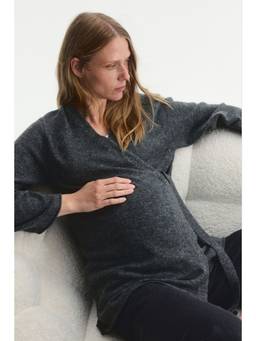 H&M - Women Grey Mama Before & After Wrapover Cardigan