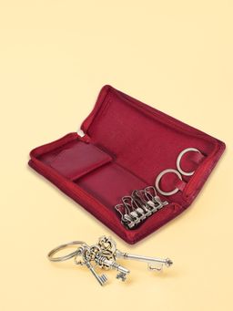 Sassora - Premium Leather Unisex Long Multi Key Chain Pouch