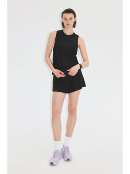 H&M - Women Black Double-layered sports shorts